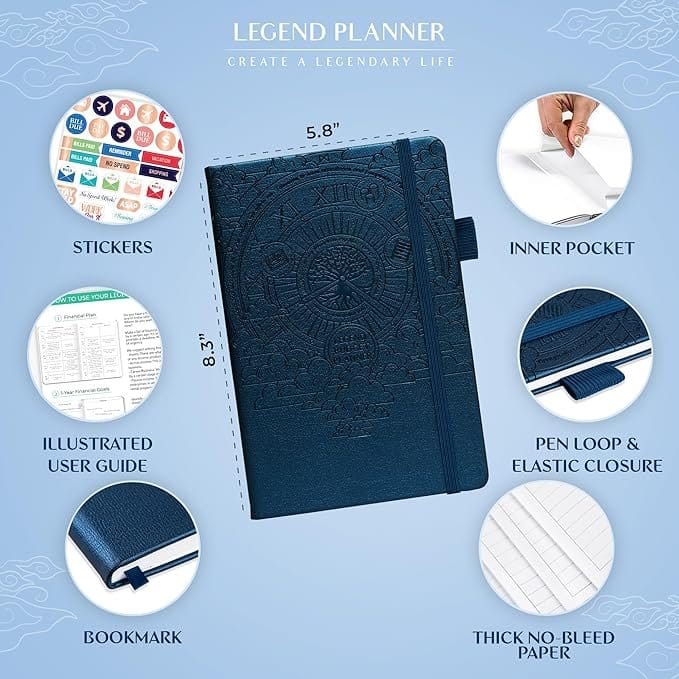 Legend Budget Planner – Journal for Financial Control and Goal setting (Various colors) - Image 2