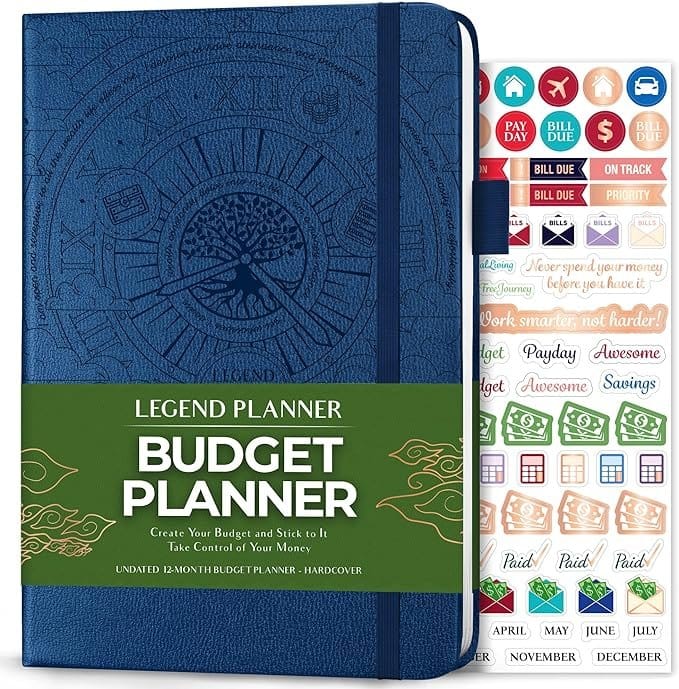 Legend Budget Planner – Journal for Financial Control and Goal setting (Various colors)